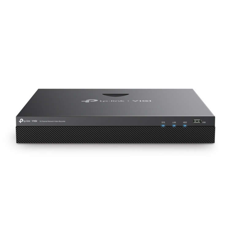 TP-Link VIGI NVR2016H gravador de vídeo em rede (NVR) Preto