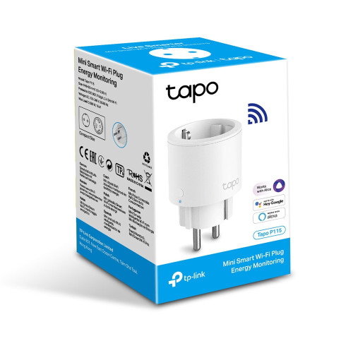 TP-Link Tapo P115 tomada inteligente 3680 W Branco TP-Link Tapo P115 tomada inteligente 3680 W Branco