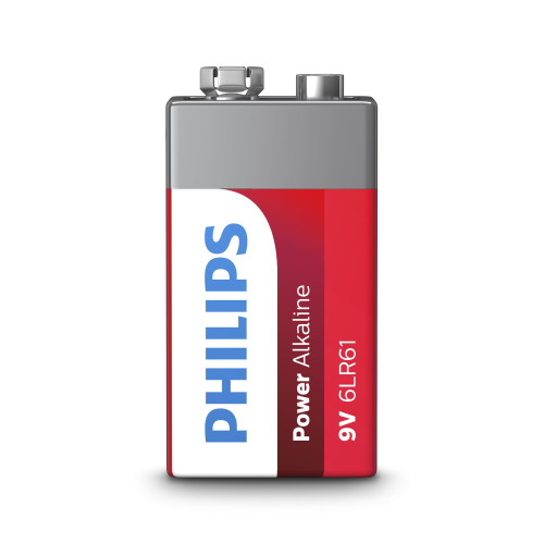Philips Power Alkaline Pilha 6LR61P1B 10 Philips Power Alkaline Pilha 6LR61P1B 10