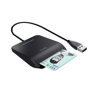Trust Primo leitor de smart card Interior USB CardBus+USB 2.0 Preto 2