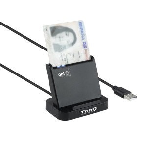 TooQ TQR-220B leitor de smart card Interior USB USB 2.0 Preto 2