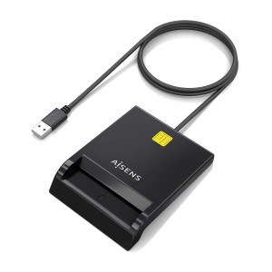 AISENS ASCR-SN06-BK leitor de smart card Interior USB USB 2.0 Preto 2