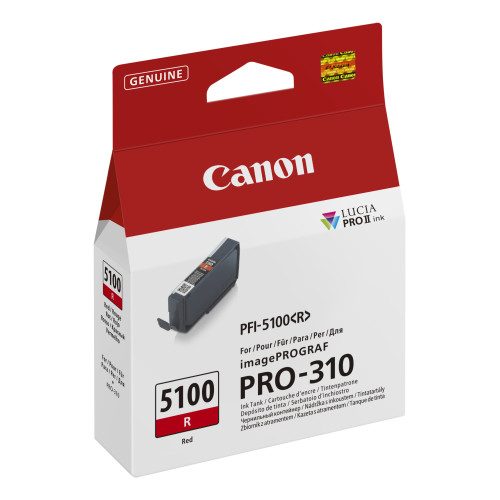 Canon PFI-5100 R tinteiro 1 unidade(s) Original Vermelho Canon PFI-5100 R tinteiro 1 unidade(s) Original Vermelho