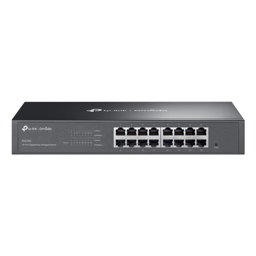 TP-Link Omada ES216G switch de rede Gerido L2 Gigabit Ethernet (10 100 1000) Preto TP-Link Omada ES216G switch de rede Gerido L2 Gigabit Ethernet (10 100 1000) Preto
