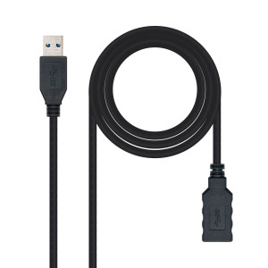 Nanocable 10.01.0901-BK cabo USB USB 3.2 Gen 1 (3.1 Gen 1) 1 m USB A Preto