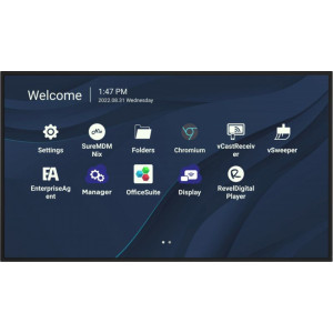 Viewsonic CDE9830 ecrã de sinalização 2,49 m (98") Wi-Fi 500 cd m² 4K Ultra HD Preto Processador built-in Android 11