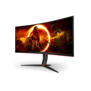 AOC G2 CU34G2XP monitor de ecrã 86,4 cm (34") 3440 x 1440 pixels UltraWide Quad HD LED Preto, Vermelho 2
