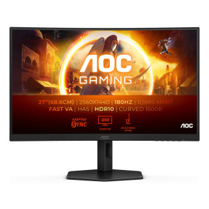 AOC G4 CQ27G4X monitor de ecrã 68,6 cm (27") 2560 x 1440 pixels Quad HD LCD Preto 2