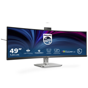 Philips 49B2U6903CH 00 monitor de ecrã 124,5 cm (49") 5120 x 1440 pixels Dual QHD LCD Cinzento 2