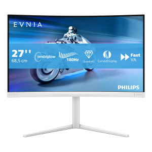 Philips Evnia 5000 27M2C5501 00 monitor de ecrã 68,6 cm (27") 2560 x 1440 pixels Quad HD LCD Branco