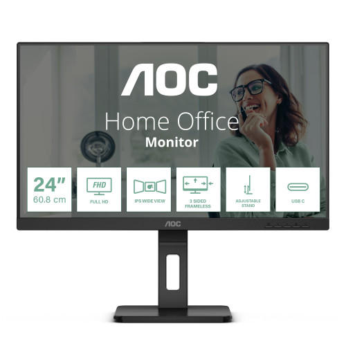 AOC 24P3CV LED display 60,5 cm (23.8") 1920 x 1080 pixels Full HD Preto AOC 24P3CV LED display 60,5 cm (23.8") 1920 x 1080 pixels Full HD Preto