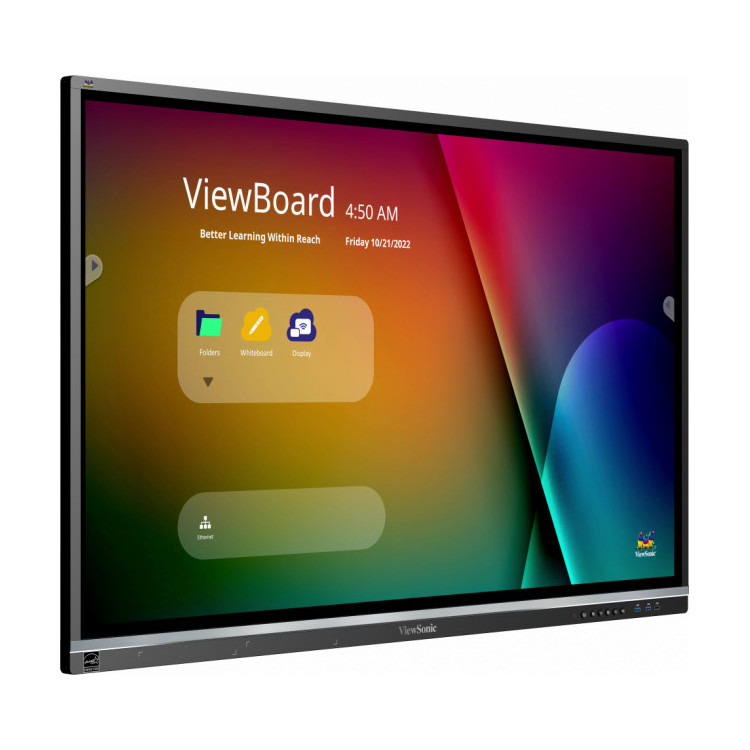 Viewsonic IFP5550-5 Quadro Interativo 139,7 cm (55") 3840 x 2160 pixels Ecrã táctil Preto HDMI