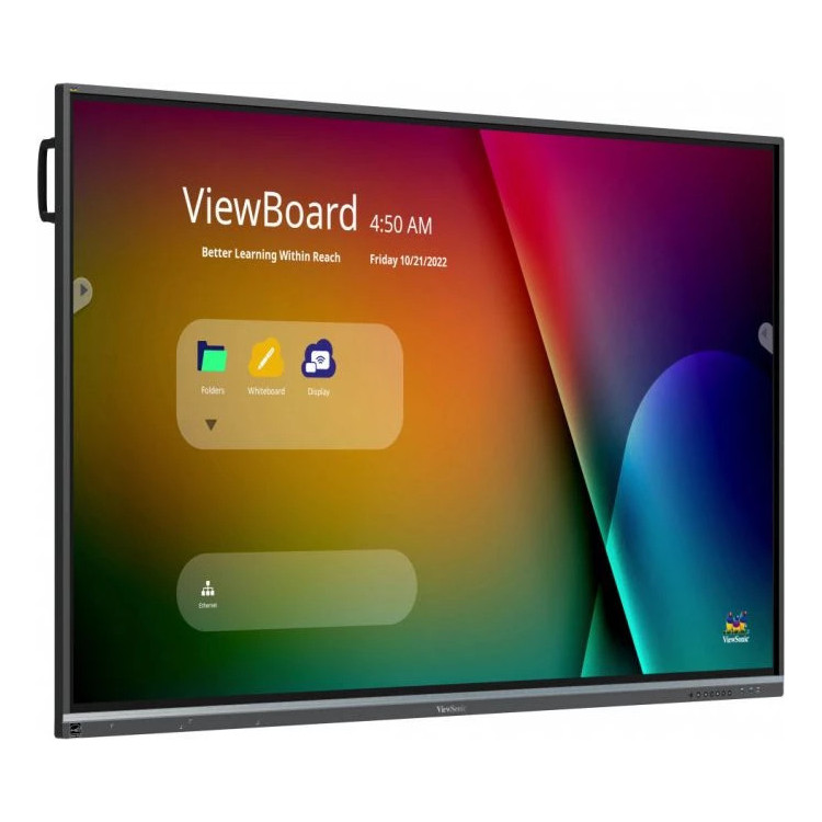 Viewsonic IFP8650-5F Quadro Interativo 2,18 m (86") 3840 x 2160 pixels Ecrã táctil Preto HDMI