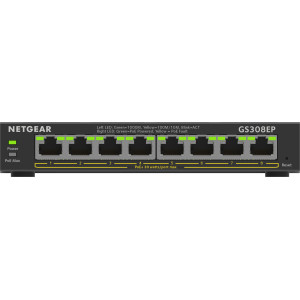 NETGEAR 8-Port Gigabit Ethernet PoE+ Plus Switch (GS308EP) Gerido L2 L3 Gigabit Ethernet (10 100 1000) Power over Ethernet 2