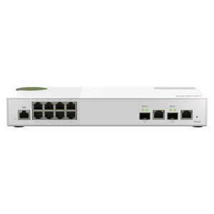 QNAP QSW-M2108-2C switch de rede Gerido L2 2.5G Ethernet (100 1000 2500) Cinzento, Branco