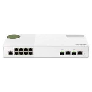QNAP QSW-M2108-2C switch de rede Gerido L2 2.5G Ethernet (100 1000 2500) Cinzento, Branco 2