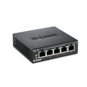 D-Link DES-105 switch de rede Não-gerido Preto 2