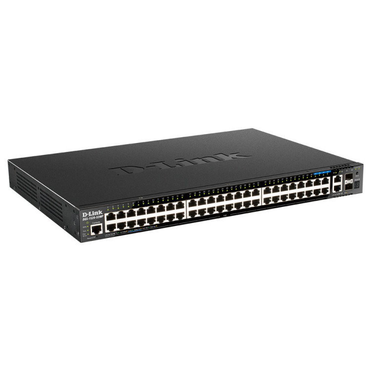 D-Link DGS-1520-52MP switch de rede Gerido L3 Gigabit Ethernet (10 100 1000) Power over Ethernet (PoE) 1U Preto