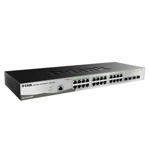 D-Link DGS-1210-28 ME E switch de rede Gerido L2+ Gigabit Ethernet (10 100 1000) 1U Preto, Cinzento