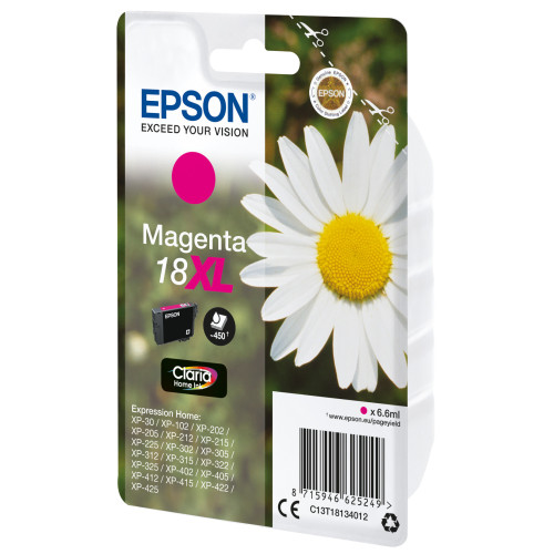 Epson Daisy C13T18134022 tinteiro 1 unidade(s) Original Magenta Epson Daisy C13T18134022 tinteiro 1 unidade(s) Original Magenta