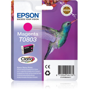 Epson Hummingbird Tinteiro Magenta T0803 Tinta Claria Photographic (c alarme RF+AM)