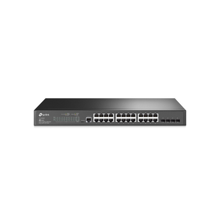 TP-Link JetStream TL-SG3428 switch de rede Gerido L2 L3 Gigabit Ethernet (10 100 1000) 1U Preto