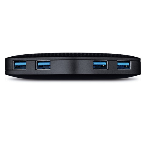 TP-Link UH400 hub de interface USB 3.2 Gen 1 (3.1 Gen 1) Type-A 5000 Mbit s Preto TP-Link UH400 hub de interface USB 3.2 Gen 1 (3.1 Gen 1) Type-A 5000 Mbit s Preto