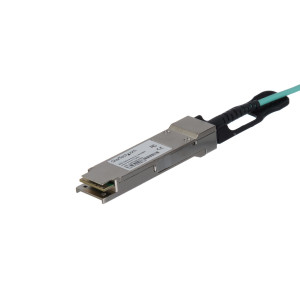 StarTech.com QSFP40GAO10M Cabo InfiniBand Fibra Ótica 10 m QSFP+ Preto