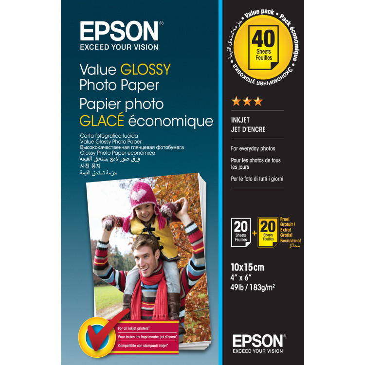 Epson Value Glossy Photo Paper A4 Brilho