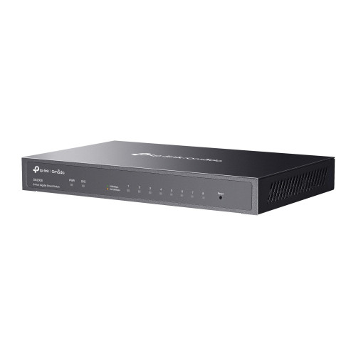 TP-Link Omada SG2008 switch de rede Gerido L2 L2+ Gigabit Ethernet (10 100 1000) Preto TP-Link Omada SG2008 switch de rede Gerido L2 L2+ Gigabit Ethernet (10 100 1000) Preto