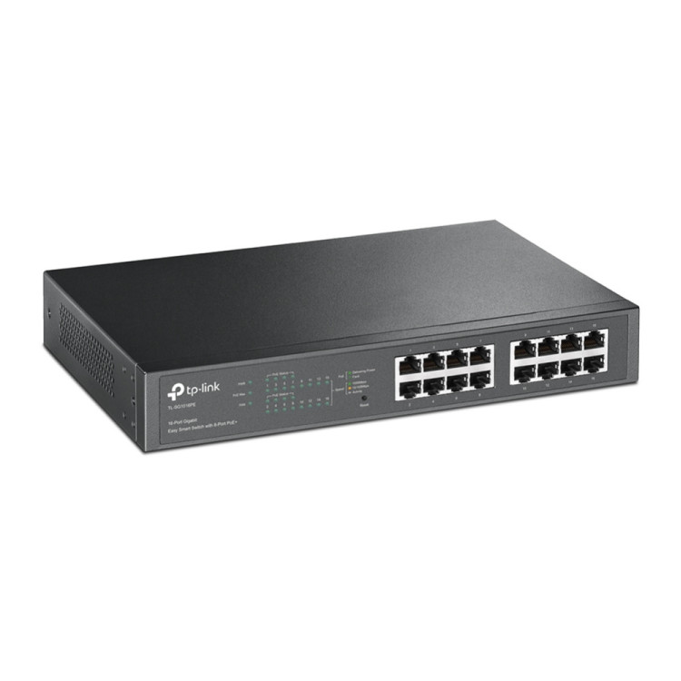 TP-Link TL-SG1016PE switch de rede Gerido L2 Gigabit Ethernet (10 100 1000) Power over Ethernet (PoE) Preto