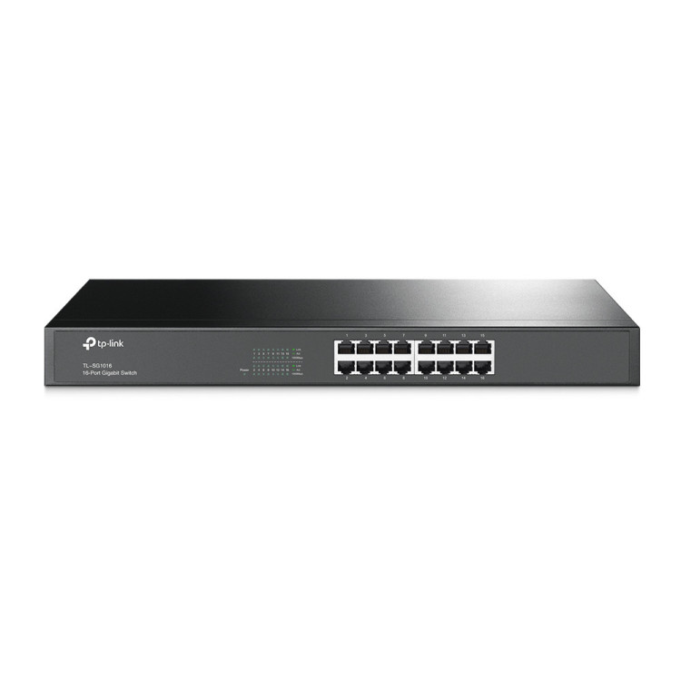 TP-Link TL-SG1016 switch de rede Não-gerido Gigabit Ethernet (10 100 1000) 1U Preto