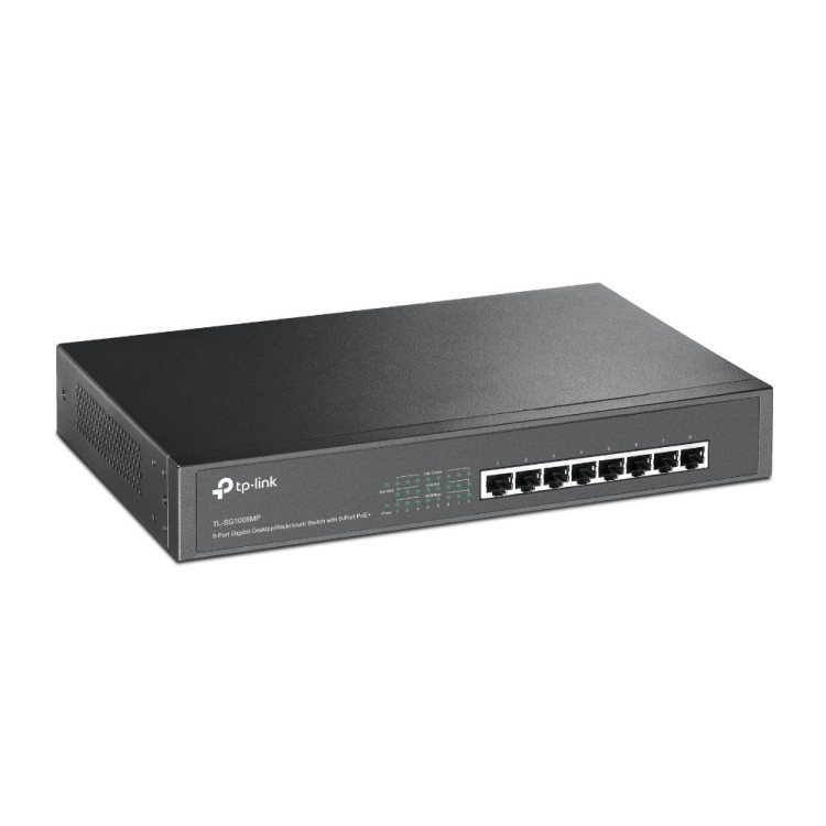 TP-Link TL-SG1008MP switch de rede Não-gerido Gigabit Ethernet (10 100 1000) Power over Ethernet (PoE) Preto