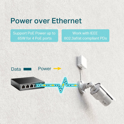 TP-Link TL-SG1005P switch de rede Não-gerido Gigabit Ethernet (10 100 1000) Power over Ethernet (PoE) Preto TP-Link TL-SG1005P switch de rede Não-gerido Gigabit Ethernet (10 100 1000) Power over Ethernet (PoE) Preto