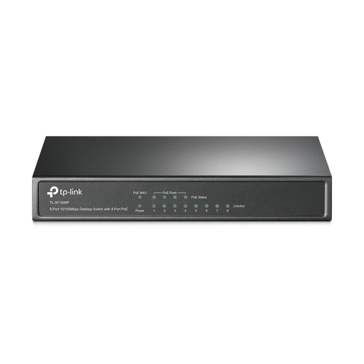 TP-Link TL-SF1008P switch de rede Não-gerido Fast Ethernet (10 100) Power over Ethernet (PoE) Azeitona