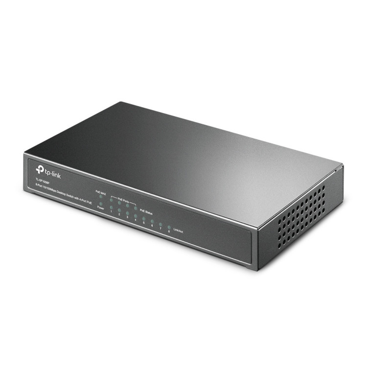 TP-Link TL-SF1008P switch de rede Não-gerido Fast Ethernet (10 100) Power over Ethernet (PoE) Azeitona