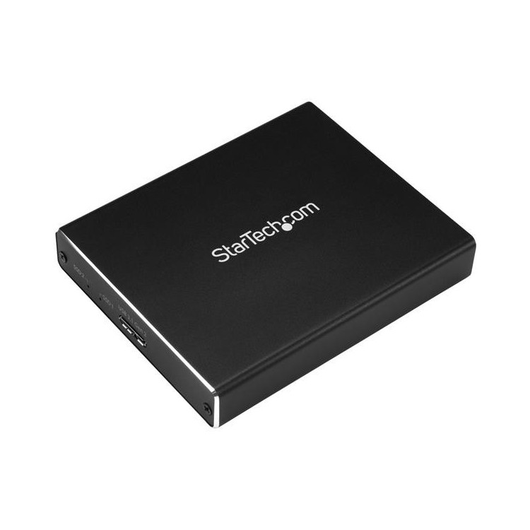 StarTech.com SM22BU31C3R Caixa para Discos Rígidos Compartimento SSD Preto M.2