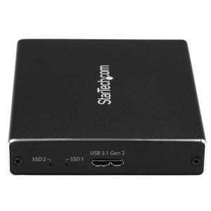 StarTech.com SM22BU31C3R Caixa para Discos Rígidos Compartimento SSD Preto M.2 2