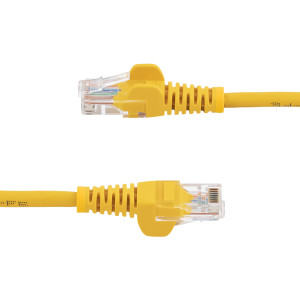 StarTech.com 45PAT50CMYL cabo de rede Amarelo 0,5 m Cat5e U UTP (UTP) 2