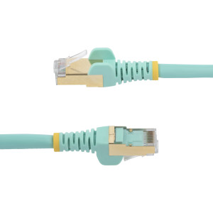 StarTech.com 6ASPAT3MAQ cabo de rede Turquesa 3 m Cat6a U FTP (STP) 2