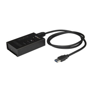 StarTech.com HB30A3A1CST hub de interface USB 3.2 Gen 1 (3.1 Gen 1) Type-B 5000 Mbit s Preto