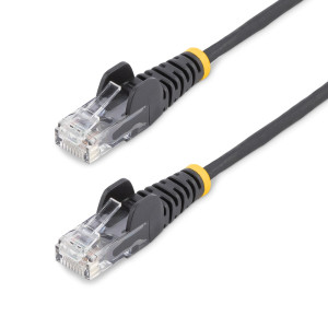StarTech.com N6PAT250CMBKS cabo de rede Preto 2,5 m Cat6 U UTP (UTP)