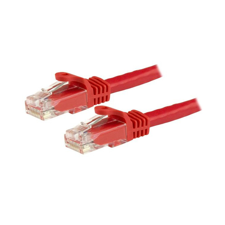 StarTech.com N6PATC150CMRD cabo de rede Vermelho 1,5 m Cat6 U UTP (UTP)