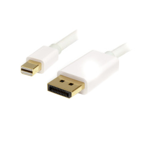 StarTech.com Cabo adaptador Mini DisplayPort para DisplayPort 1.2 branco de 1 m M M - DisplayPort 4k