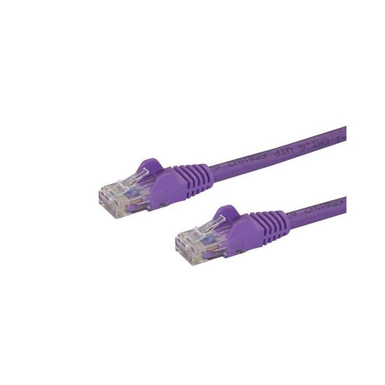 StarTech.com N6PATC1MPL cabo de rede Roxo 1 m Cat6 U UTP (UTP)