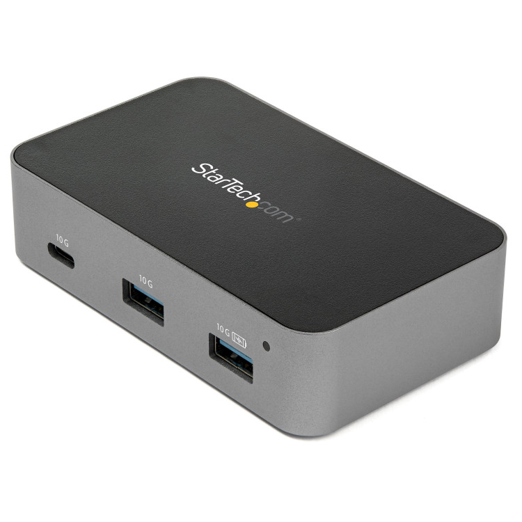 StarTech.com HB31C2A1CGS hub de interface USB 3.2 Gen 2 (3.1 Gen 2) Type-C 10000 Mbit s Preto, Cinzento