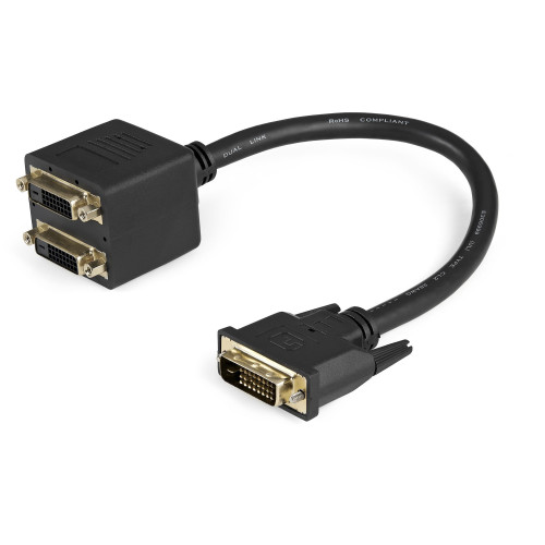 StarTech.com DVISPL1DD cabo DVI 0,3 m DVI-D 2 x DVI-D Preto StarTech.com DVISPL1DD cabo DVI 0,3 m DVI-D 2 x DVI-D Preto
