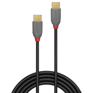 Lindy 36871 cabo USB USB 2.0 1 m USB C Preto, Cinzento 2