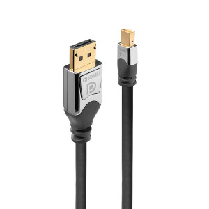 Lindy 36310 cabo DisplayPort 0,5 m Mini DisplayPort Cinzento