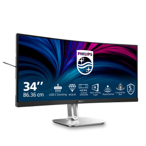 Philips 5000 series 34B2U5600C 00 monitor de ecrã 86,4 cm (34") 3440 x 1440 pixels Dual QHD LCD Cinzento 2
